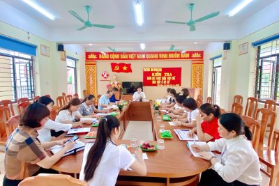 TRƯỜNG MẦM NON NINH HÒA ĐÓN ĐOÀN KIỂM TRA GIÁM SÁT VIỆC THỰC HIỆN QUY CHẾ DÂN CHỦ Ở CƠ SỞ